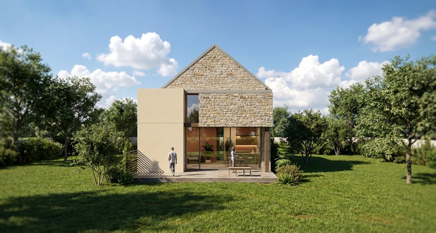 Single-family interior focused render